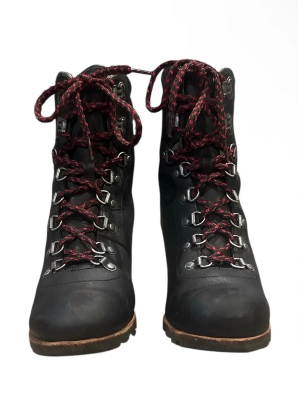 Authentic Sorel signature designer waterproof black leather boots sz 9.5